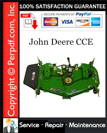 John Deere CCE Service Repair Manual Download