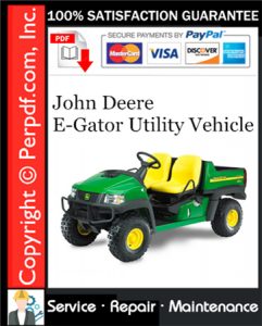 John Deere E-Gator Utility Vehicle Service Repair Manual