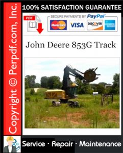 John Deere 853G Track Service Repair Manual