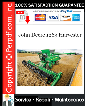 John Deere 1263 Harvester Service Repair Manual