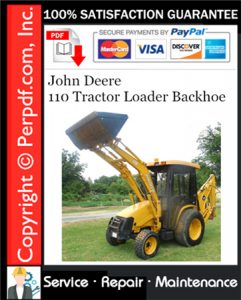 John Deere 110 Tractor Loader Backhoe Service Repair Manual