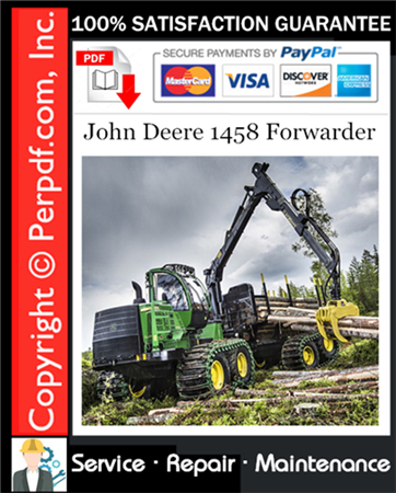 John Deere 1458 Forwarder Service Repair Manual