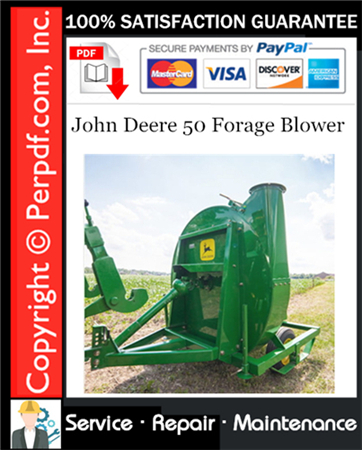 John Deere 50 Forage Blower Service Repair Manual