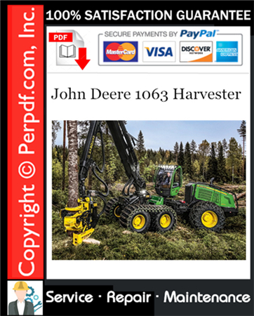 John Deere 1063 Harvester Service Repair Manual