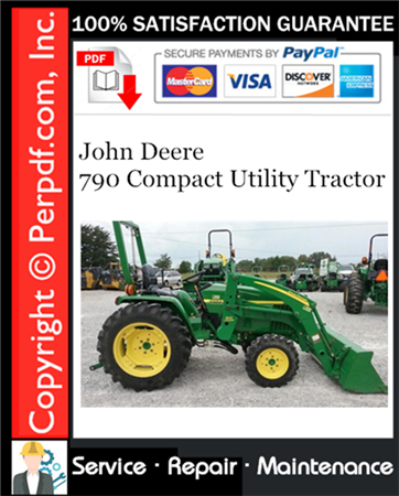 John Deere 790 Compact Utility Tractor Service Repair Manual