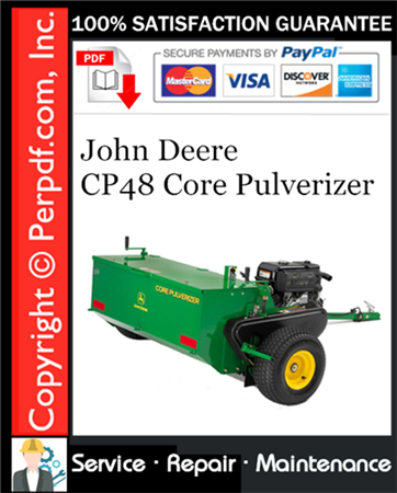 John Deere CP48 Core Pulverizer Service Repair Manual