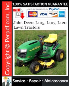 John Deere L105, L107, L120 Lawn Tractors Service Repair Manual