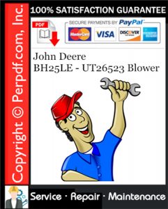 John Deere BH25LE - UT26523 Blower Service Repair Manual