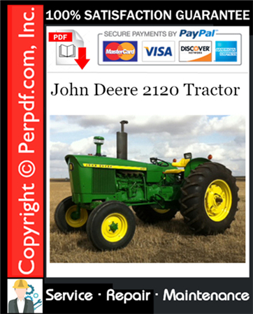 John Deere 2120 Tractor Service Repair Manual Download