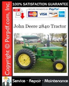 John Deere 2840 Tractor Service Repair Manual