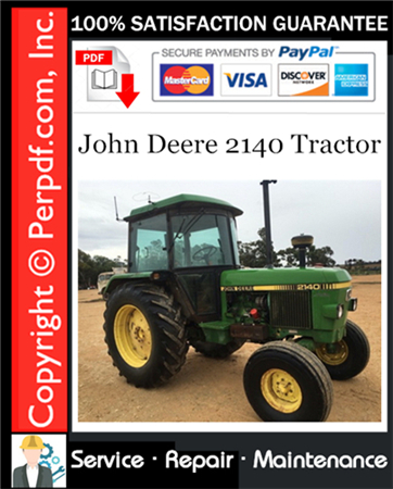John Deere 2140 Tractor Service Repair Manual