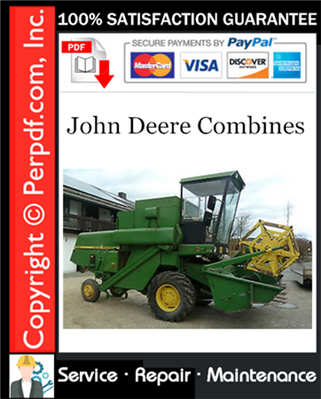 John Deere Combines Service Repair Manual