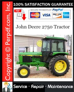 John Deere 2750 Tractor Service Repair Manual