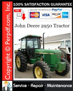 John Deere 2950 Tractor Service Repair Manual