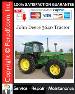 John Deere 3640 Tractor Service Repair Manual Download