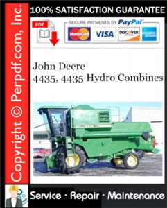 John Deere 4435, 4435 Hydro Combines Service Repair Manual