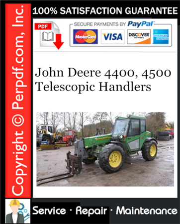 John Deere 4400, 4500 Telescopic Handlers Service Repair Manual