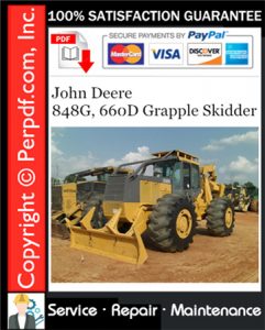 John Deere 848G, 660D Grapple Skidder Service Repair Manual