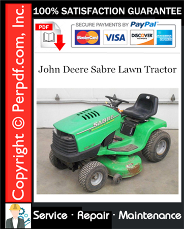 John Deere Sabre Lawn Tractor Service Repair Manual