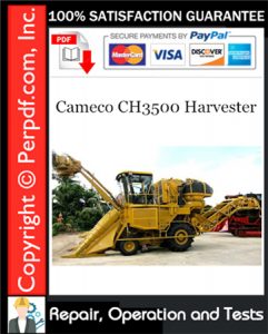 Cameco CH3500 Harvester Repair, Operation and Tests