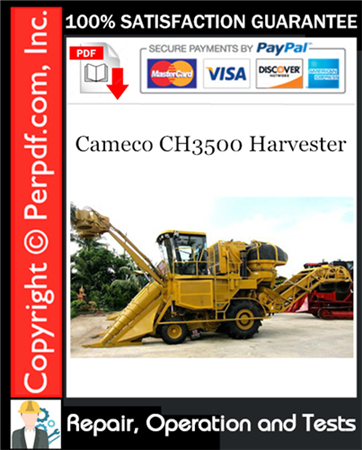 Cameco CH3500 Harvester Repair, Operation and Tests