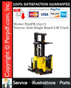 Hyster N30FR (A217) Narrow Aisle Single Reach Lift Truck Parts Manual