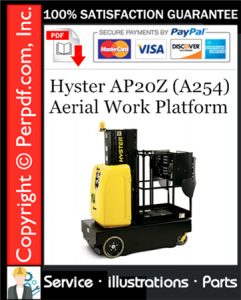 Hyster AP20Z (A254) Aerial Work Platform Parts Manual