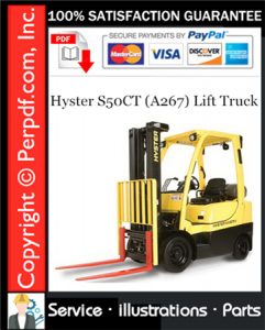 Hyster S50CT (A267) Lift Truck Parts Manual