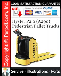 Hyster P2.0 (A290) Pedestrian Pallet Trucks Parts Manual