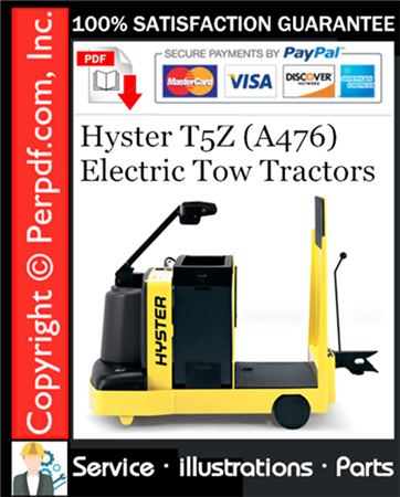 Hyster T5Z (A476) Electric Tow Tractors Parts Manual