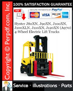 Hyster J80XN, J90XN, J100XN, J100XLN, J110XN, J120XN (A970) 4-Wheel Electric Lift Trucks Parts Manual