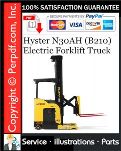 Hyster N30AH (B210) Electric Forklift Truck Parts Manual