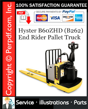 Hyster B60ZHD (B262) End Rider Pallet Truck Parts Manual