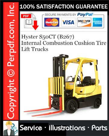 Hyster S50CT (B267) Internal Combustion Cushion Tire Lift Trucks Parts Manual