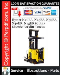 Hyster N40EA, N45EA, N50EA, N40ER, N45ER (C138) Electric Forklift Trucks Parts Manual