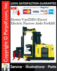 Hyster V30ZMD (D210) Electric Narrow Aisle Forklift Parts Manual