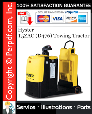 Hyster T5ZAC (D476) Towing Tractor Parts Manual