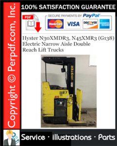 Hyster N30XMDR3, N45XMR3 (G138) Electric Narrow Aisle Double Reach Lift Trucks Parts Manual