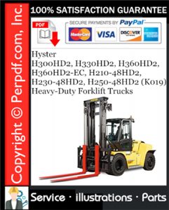 Hyster H300HD2, H330HD2, H360HD2, H360HD2-EC, H210-48HD2, H230-48HD2, H250-48HD2