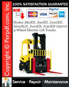 Hyster J80XN, J90XN, J100XN, J100XLN, J110XN, J120XN (A970) 4-Wheel Electric Lift Trucks