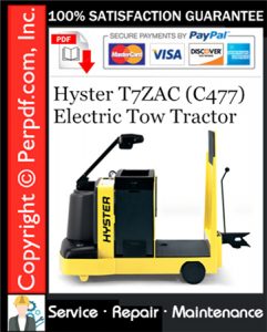 Hyster T7ZAC (C477) Electric Tow Tractor Service Repair Manual