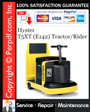 Hyster T5XT (E142) Tractor/Rider Service Repair Manual