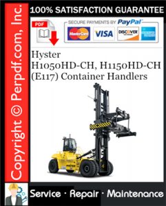 Hyster H1050HD-CH, H1150HD-CH (E117) Container Handlers Service Repair Manual Download