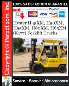 Hyster H45XM, H50XM, H55XM, H60XM, H65XM (K177) Forklift Trucks Service Repair Manual