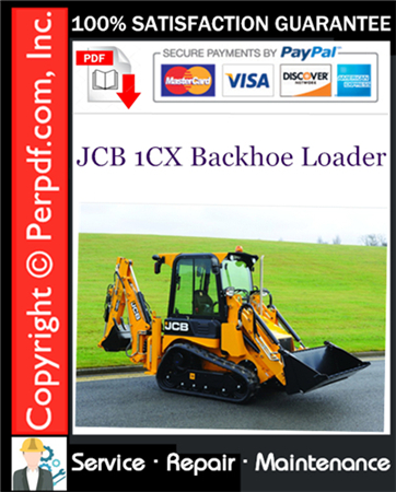 JCB 1CX Backhoe Loader Service Repair Manual