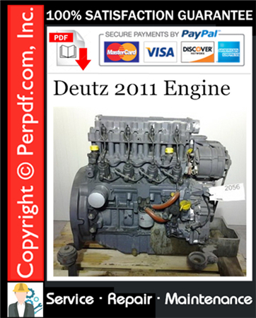 Deutz 2011 Engine Service Repair Manual