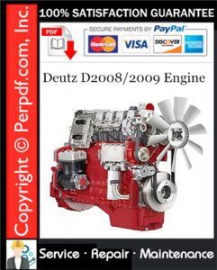 Deutz D2008/2009 Engine Service Repair Manual
