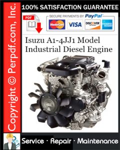Isuzu A1-4JJ1 Model Industrial Diesel Engine Service Repair Manual