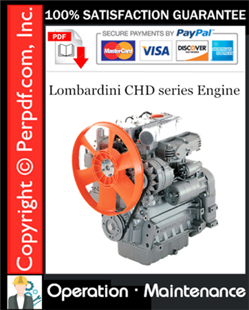 Lombardini CHD series Engine Operation & Maintenance Manual