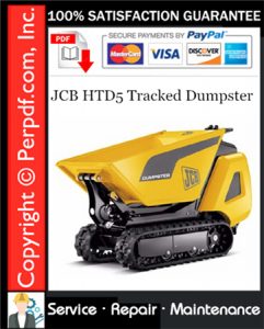 JCB HTD5 Tracked Dumpster Service Repair Manual